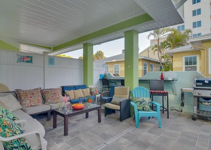 Breezy 'white Sands House' Steps To Gulf Shore! Ferienhaus Clearwater Beach