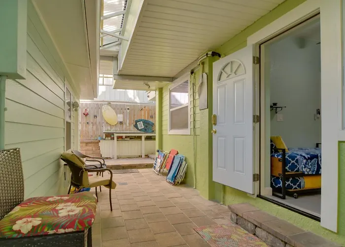 Ferienhaus Breezy 'white Sands House' Steps To Gulf Shore! Clearwater Beach