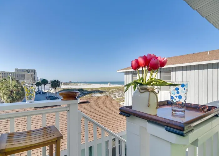 Ferienhaus Breezy 'white Sands House' Steps To Gulf Shore! Clearwater Beach
