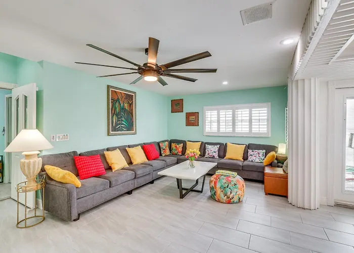 Ferienhaus Breezy 'white Sands House' Steps To Gulf Shore! Clearwater Beach